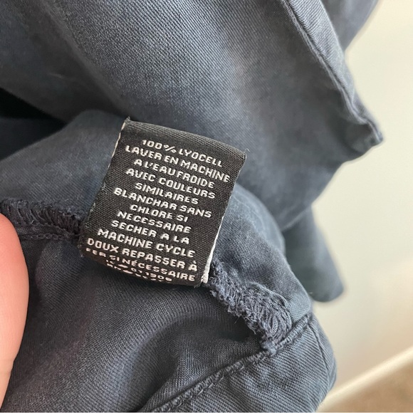 SANCTUARY Waterfall Drape Roll Sleeve Jacket - Navy, Size L - Picture 9 of 11